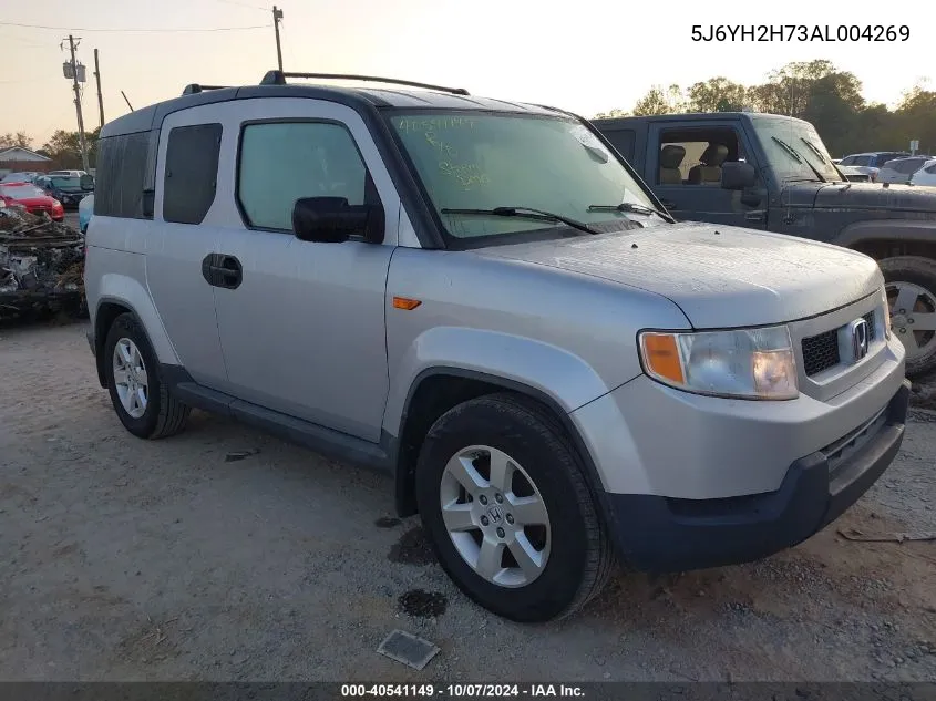 2010 Honda Element Ex VIN: 5J6YH2H73AL004269 Lot: 40541149