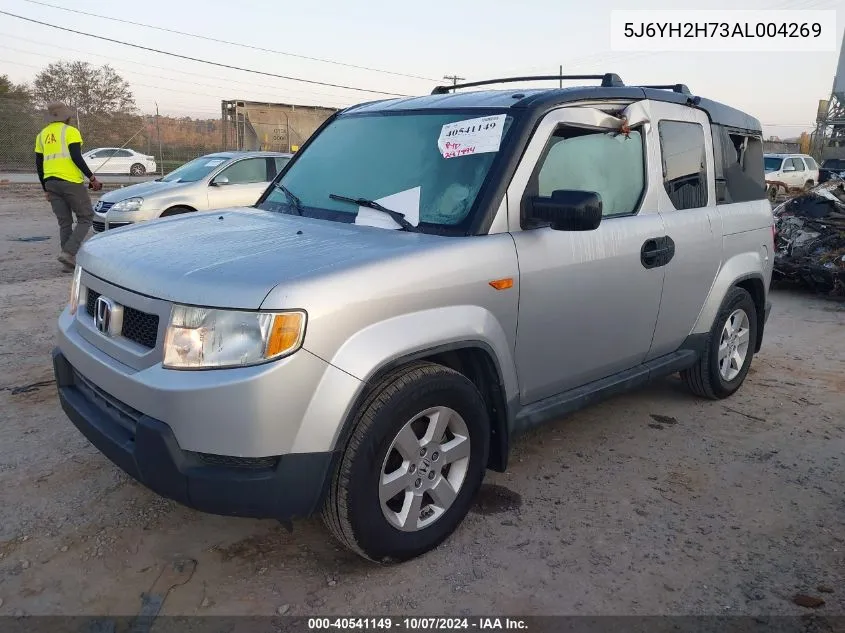 2010 Honda Element Ex VIN: 5J6YH2H73AL004269 Lot: 40541149