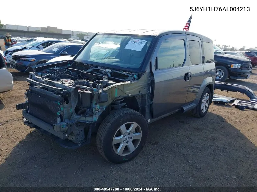 2010 Honda Element Ex VIN: 5J6YH1H76AL004213 Lot: 40547780