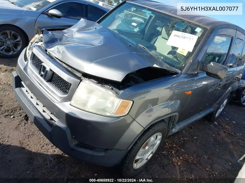 2010 Honda Element Lx VIN: 5J6YH1H3XAL007077 Lot: 40658922