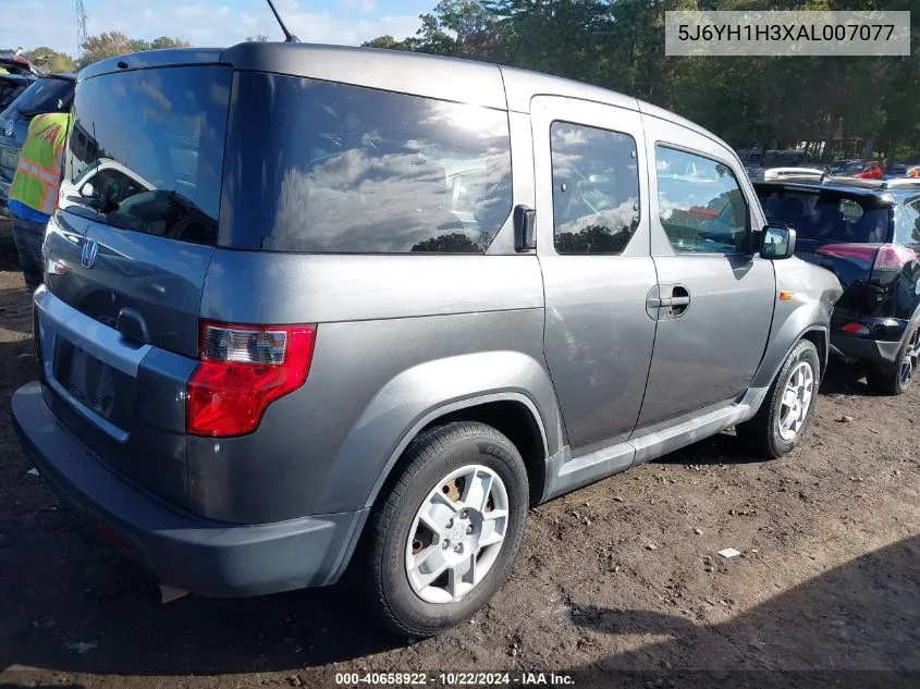 2010 Honda Element Lx VIN: 5J6YH1H3XAL007077 Lot: 40658922