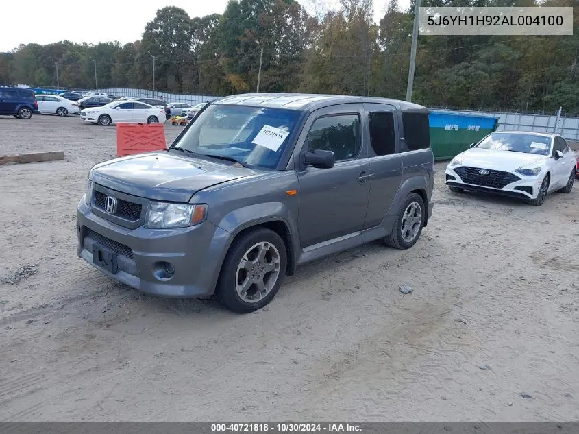 2010 Honda Element Sc VIN: 5J6YH1H92AL004100 Lot: 40721818