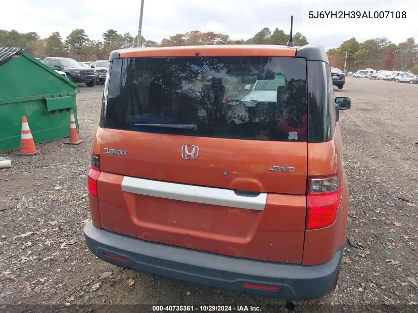 2010 Honda Element Lx VIN: 5J6YH2H39AL007108 Lot: 40735361