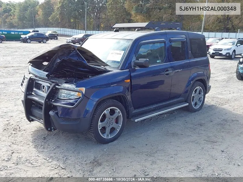 5J6YH1H32AL000348 2010 Honda Element Lx