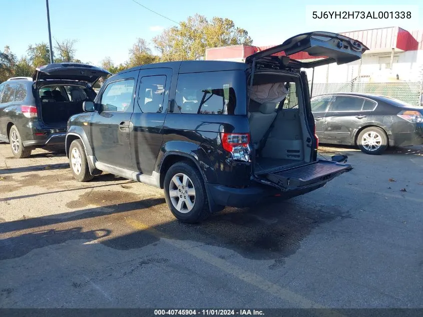 2010 Honda Element Ex VIN: 5J6YH2H73AL001338 Lot: 40745904