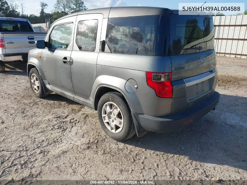 2010 Honda Element Lx VIN: 5J6YH1H39AL004588 Lot: 40748892