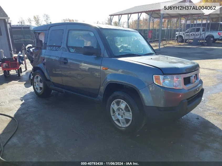 2010 Honda Element Lx VIN: 5J6YH2H37AL004062 Lot: 40793435