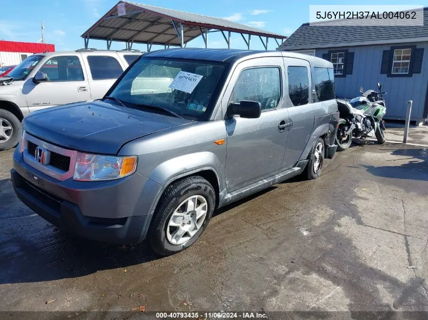 2010 Honda Element Lx VIN: 5J6YH2H37AL004062 Lot: 40793435