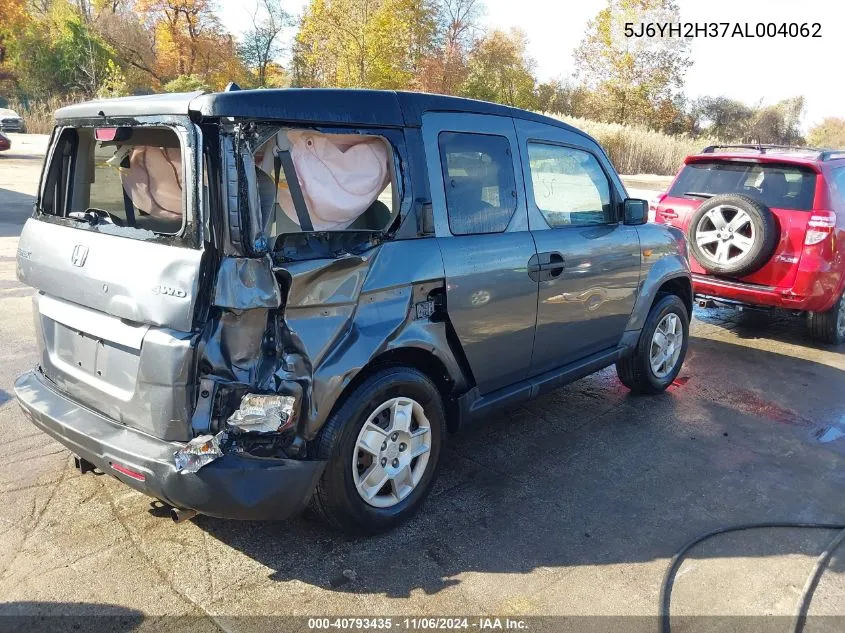 2010 Honda Element Lx VIN: 5J6YH2H37AL004062 Lot: 40793435