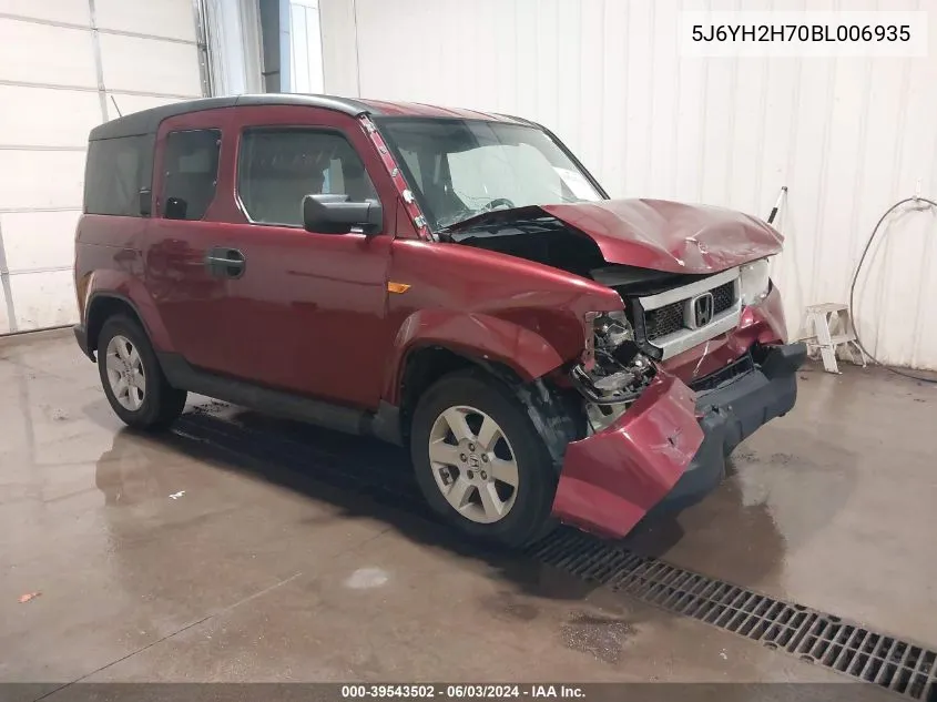 5J6YH2H70BL006935 2011 Honda Element Ex