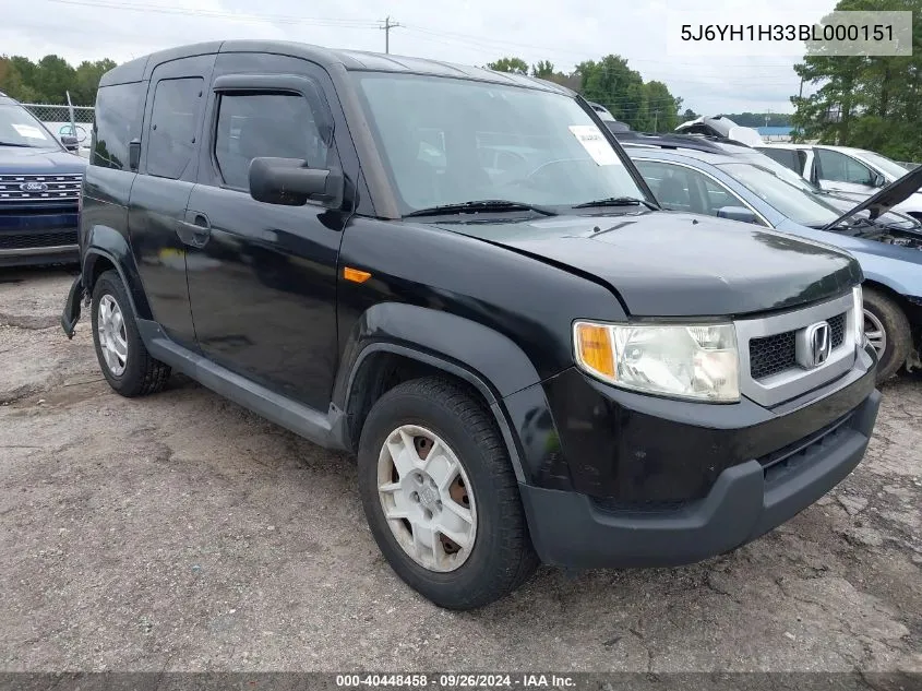 2011 Honda Element Lx VIN: 5J6YH1H33BL000151 Lot: 40448458