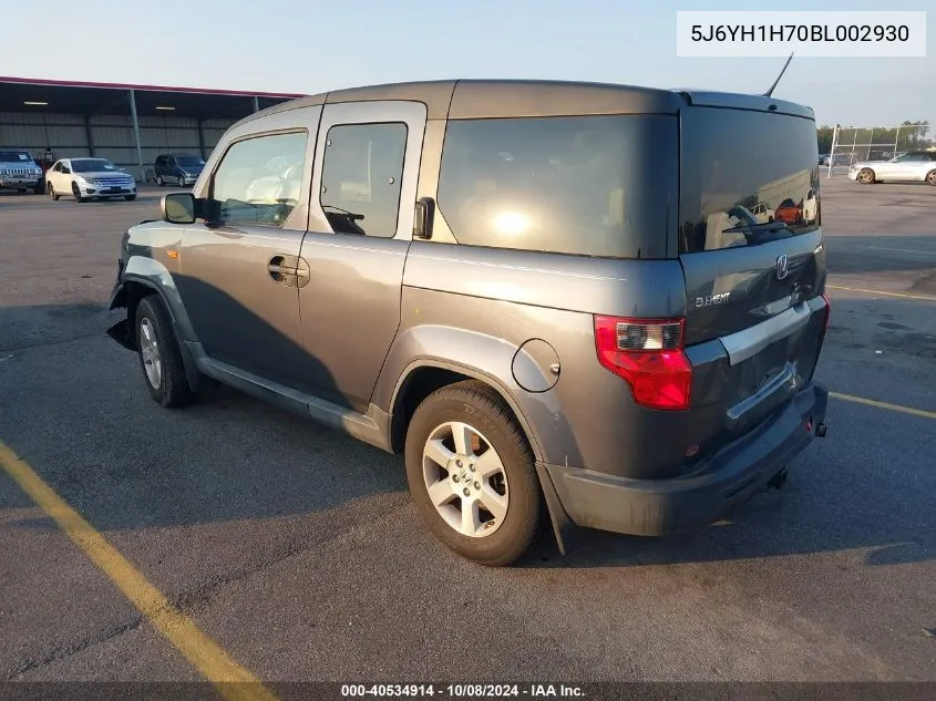 5J6YH1H70BL002930 2011 Honda Element Ex