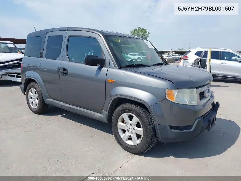 2011 Honda Element Ex VIN: 5J6YH2H79BL001507 Lot: 40585962