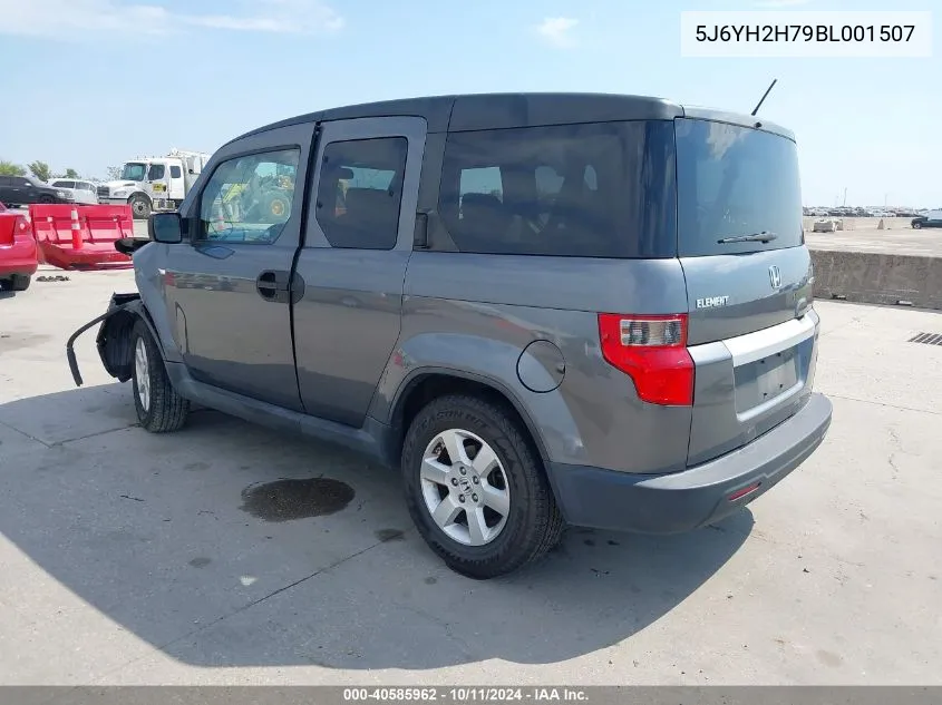 2011 Honda Element Ex VIN: 5J6YH2H79BL001507 Lot: 40585962