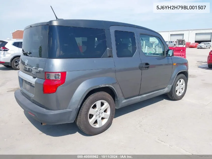 2011 Honda Element Ex VIN: 5J6YH2H79BL001507 Lot: 40585962