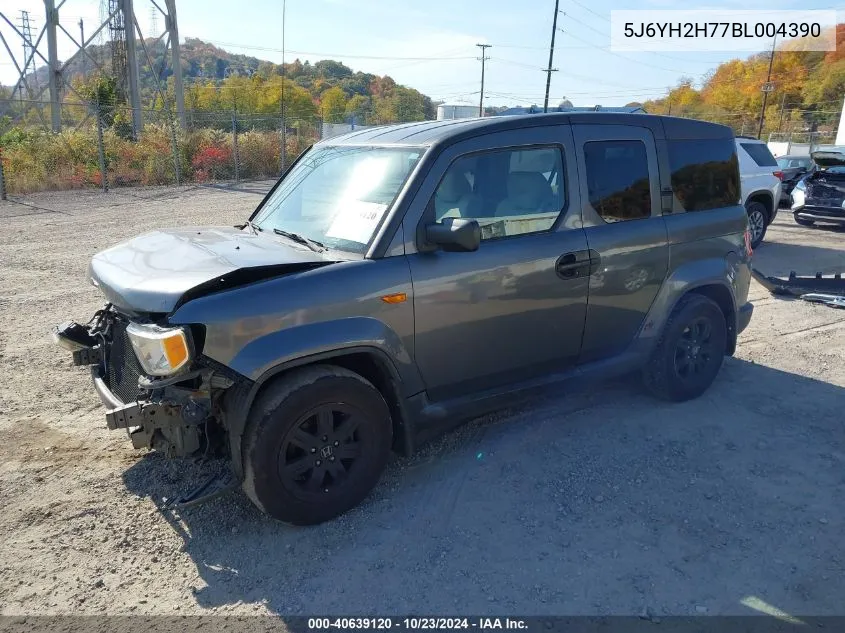 2011 Honda Element Ex VIN: 5J6YH2H77BL004390 Lot: 40639120