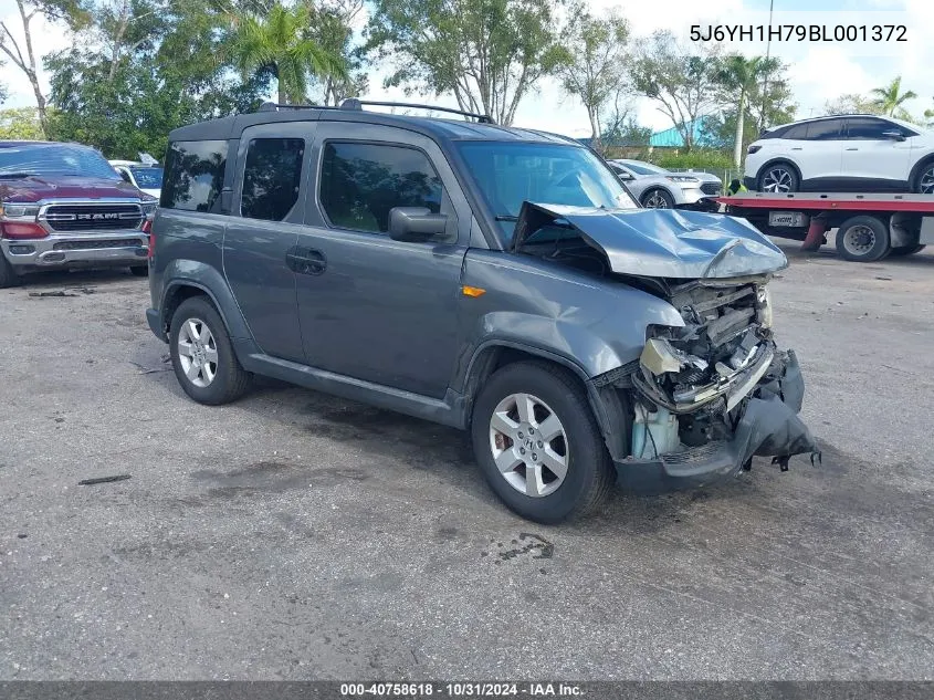 2011 Honda Element Ex VIN: 5J6YH1H79BL001372 Lot: 40758618