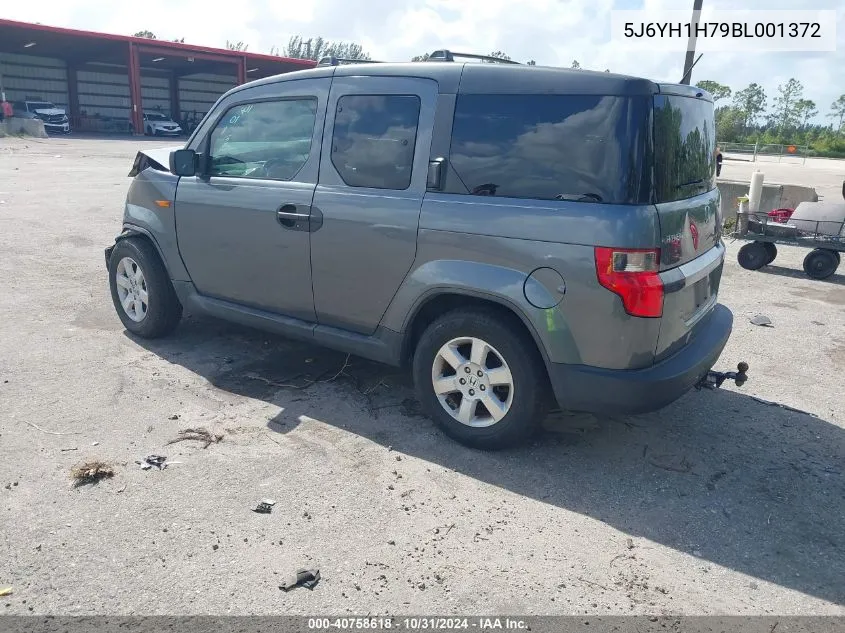 2011 Honda Element Ex VIN: 5J6YH1H79BL001372 Lot: 40758618