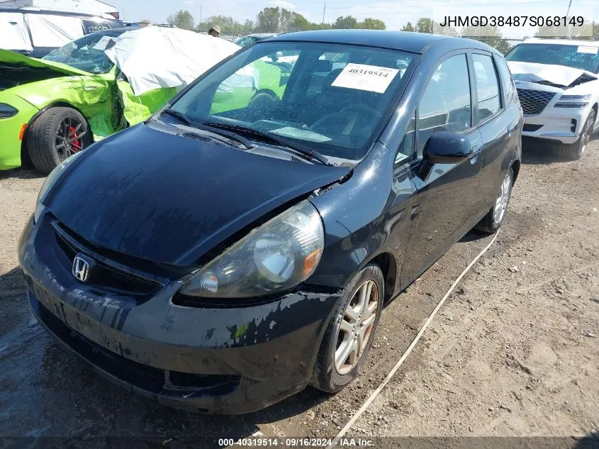 JHMGD38487S068149 2007 Honda Fit