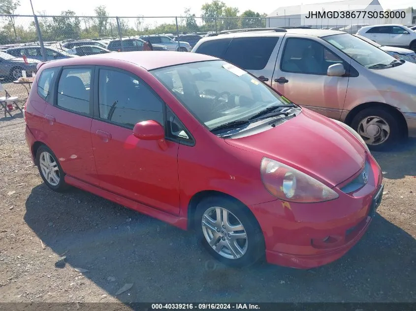 JHMGD38677S053000 2007 Honda Fit Sport