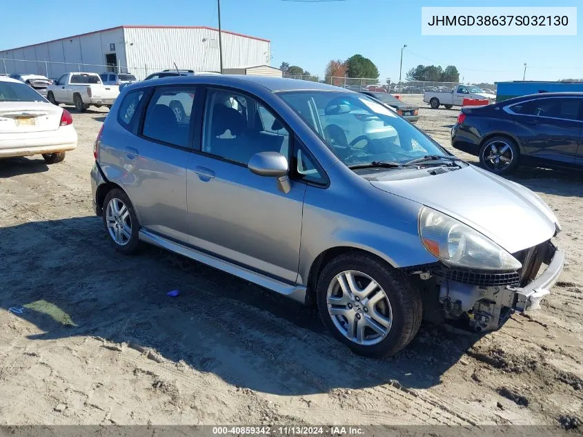 JHMGD38637S032130 2007 Honda Fit Sport