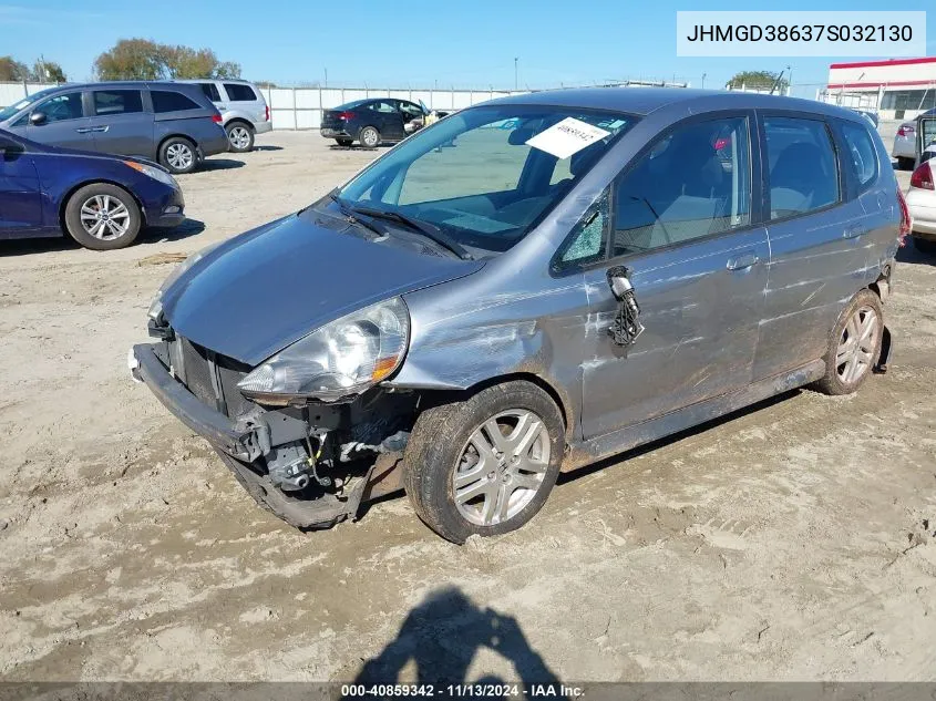 JHMGD38637S032130 2007 Honda Fit Sport