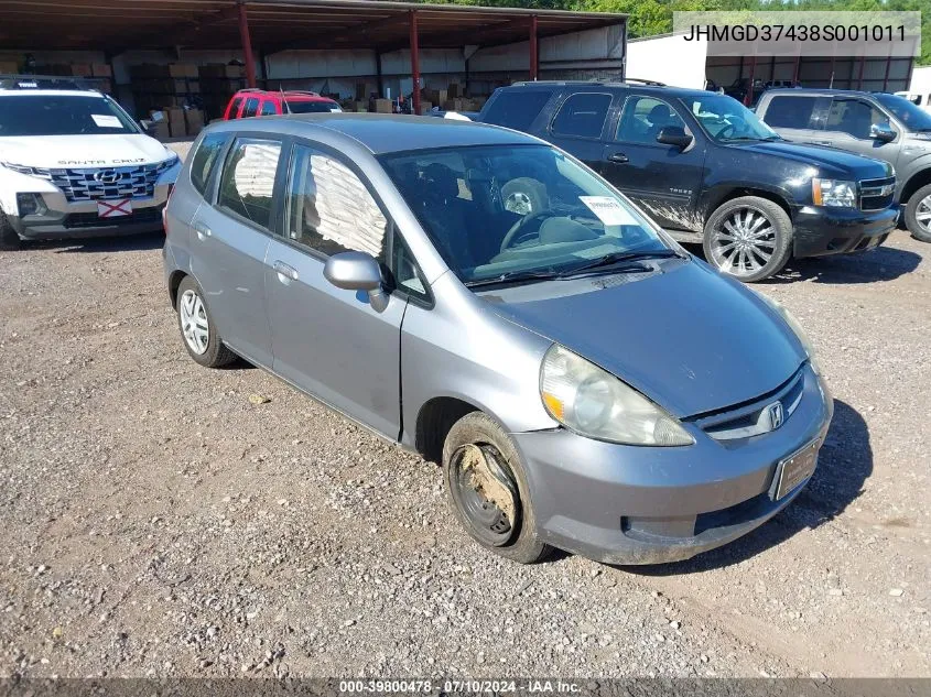 2008 Honda Fit VIN: JHMGD37438S001011 Lot: 39800478