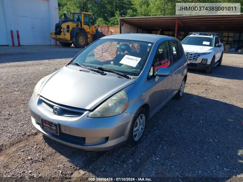 JHMGD37438S001011 2008 Honda Fit