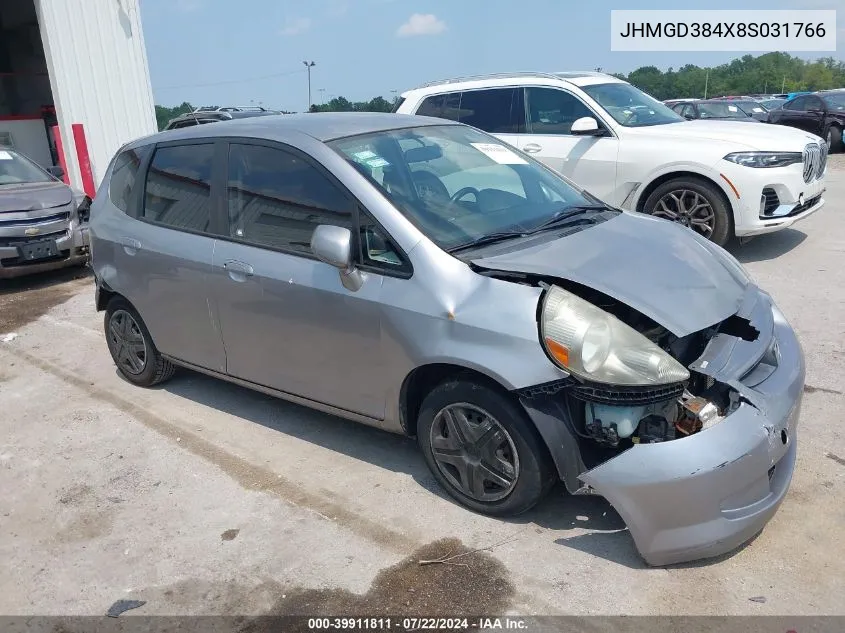 JHMGD384X8S031766 2008 Honda Fit