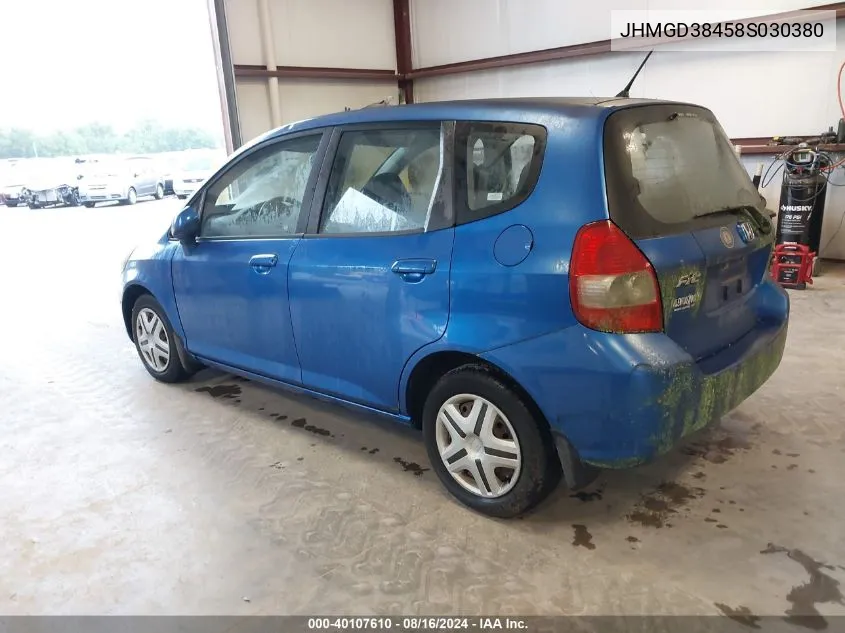 JHMGD38458S030380 2008 Honda Fit