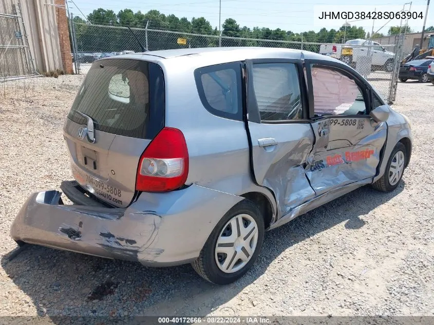 JHMGD38428S063904 2008 Honda Fit