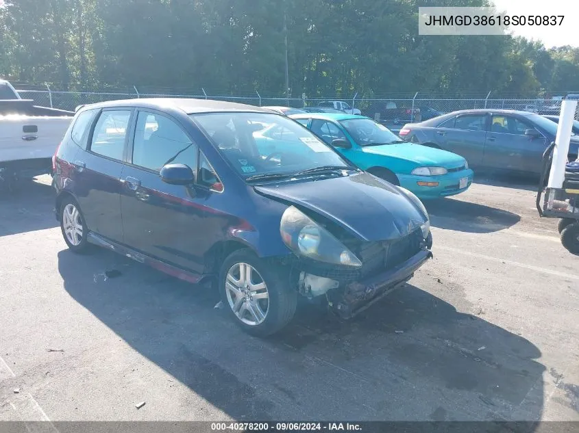 JHMGD38618S050837 2008 Honda Fit Sport