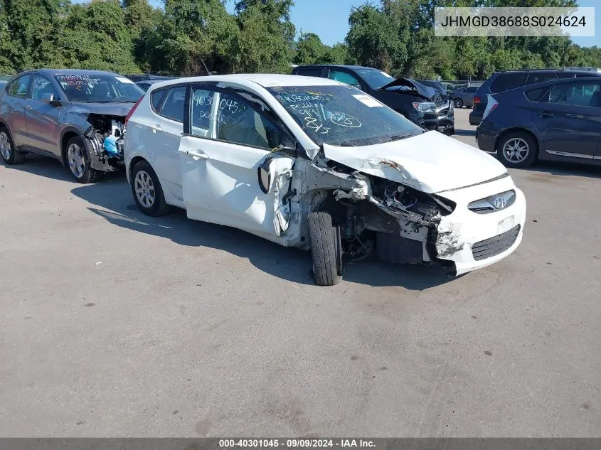 JHMGD38688S024624 2008 Honda Fit Sport