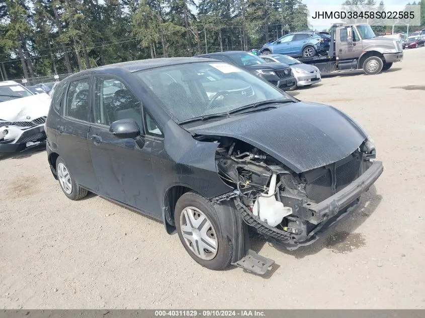 JHMGD38458S022585 2008 Honda Fit