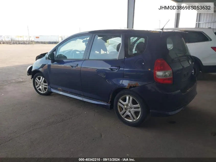 JHMGD38698S053632 2008 Honda Fit Sport