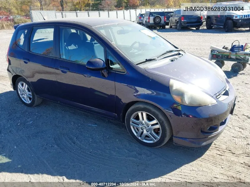 JHMGD38628S031004 2008 Honda Fit Sport