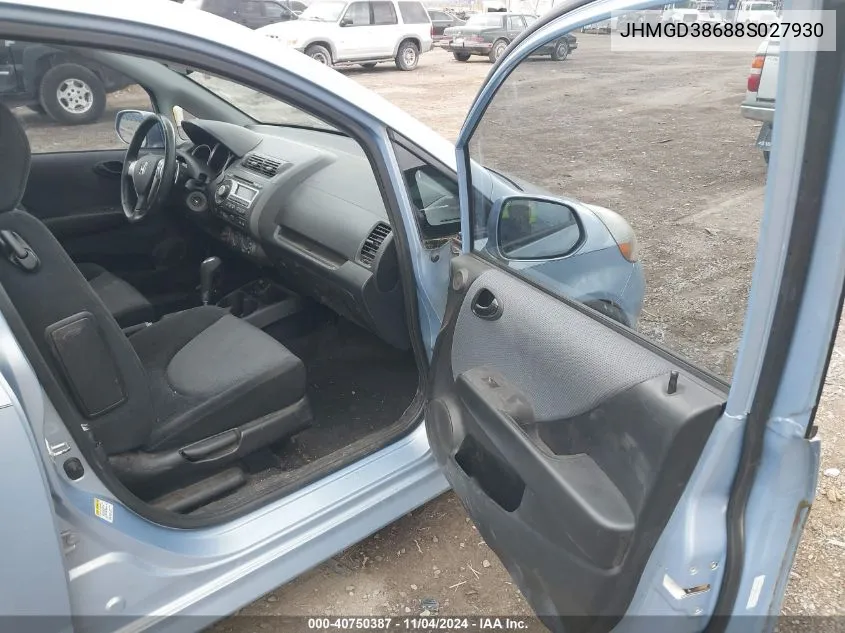 JHMGD38688S027930 2008 Honda Fit Sport