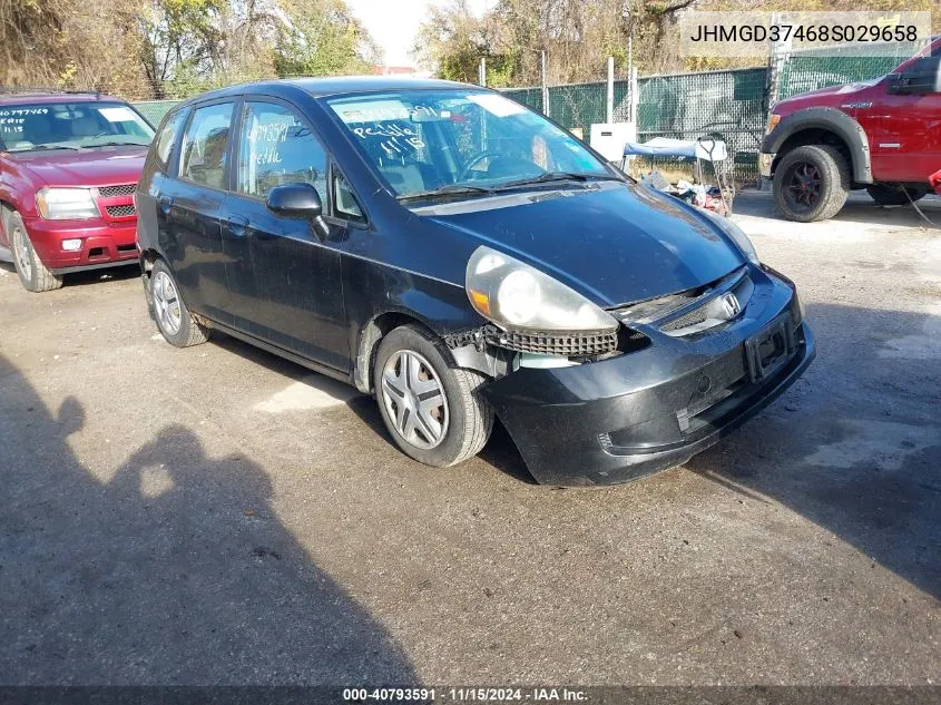 2008 Honda Fit VIN: JHMGD37468S029658 Lot: 40793591