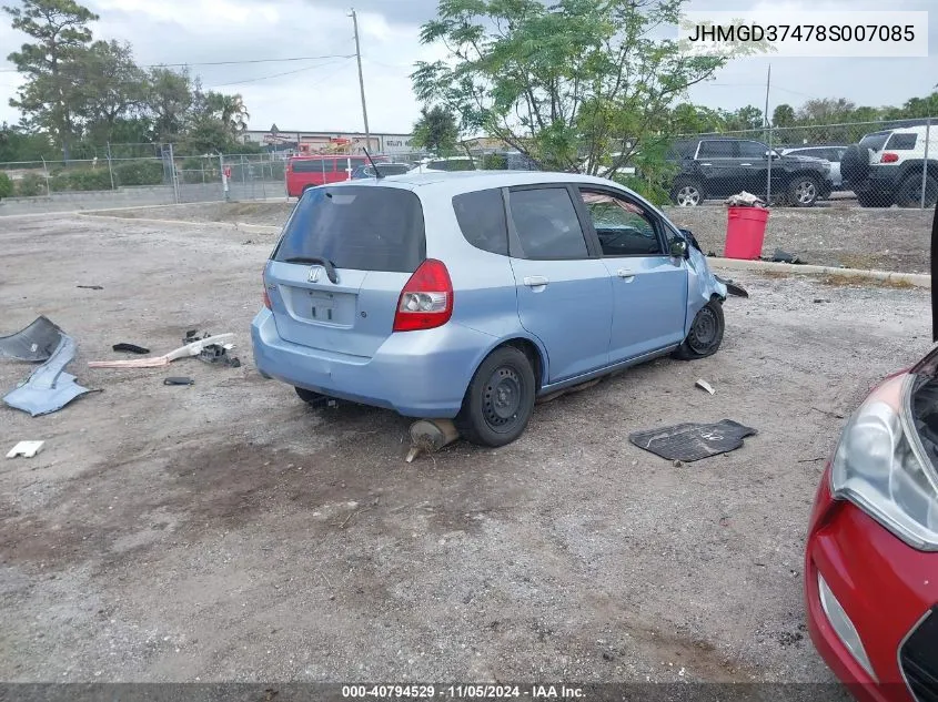 JHMGD37478S007085 2008 Honda Fit