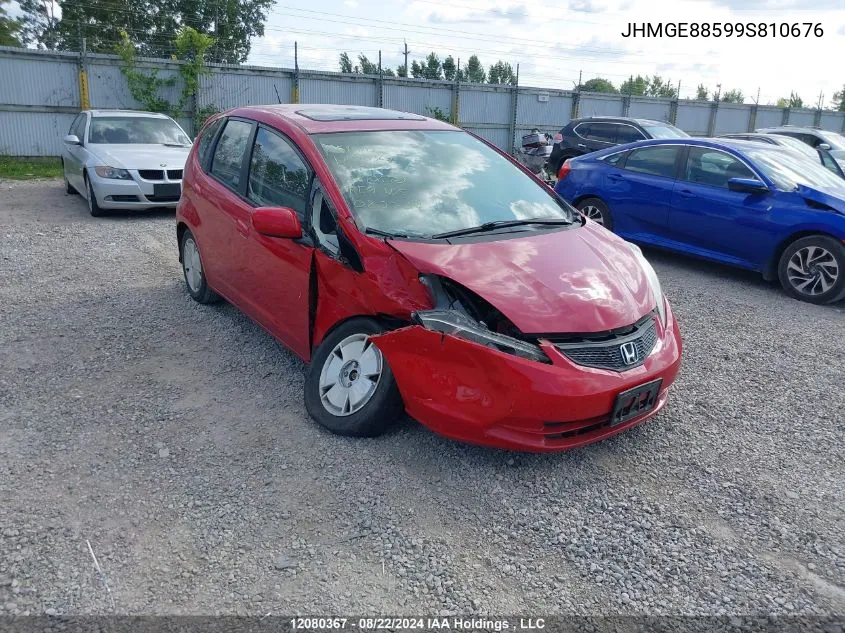 2009 Honda Fit VIN: JHMGE88599S810676 Lot: 12080367