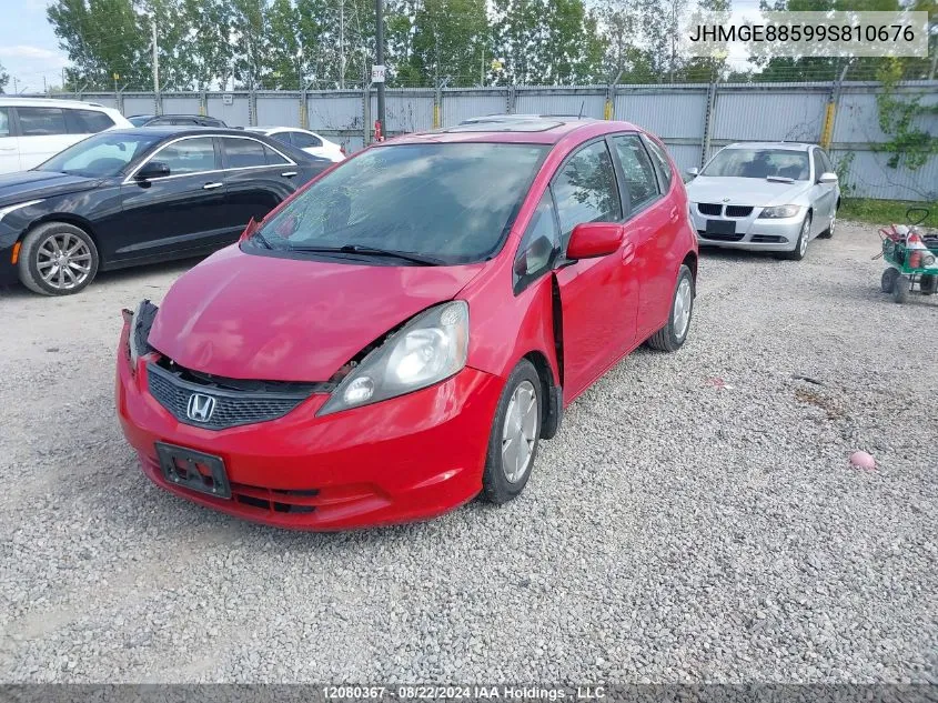 2009 Honda Fit VIN: JHMGE88599S810676 Lot: 12080367