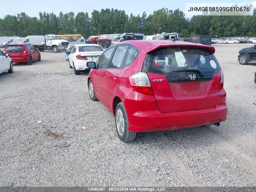 2009 Honda Fit VIN: JHMGE88599S810676 Lot: 12080367