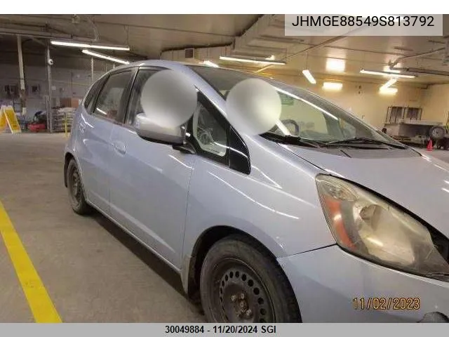 JHMGE88549S813792 2009 Honda Fit Lx