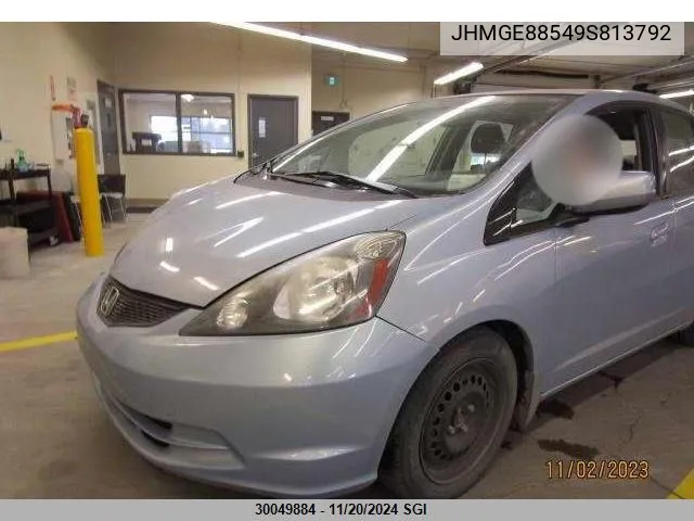 JHMGE88549S813792 2009 Honda Fit Lx