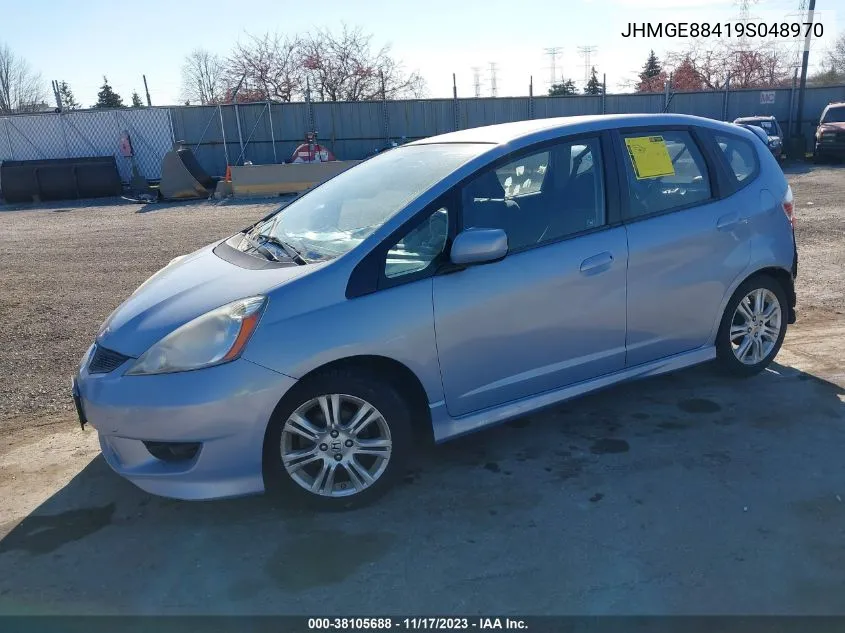 2009 Honda Fit Sport VIN: JHMGE88419S048970 Lot: 38105688