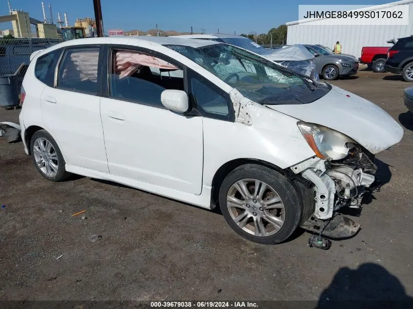 JHMGE88499S017062 2009 Honda Fit Sport