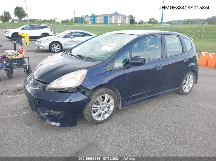 2009 Honda Fit Sport VIN: JHMGE88429S015850 Lot: 39988566