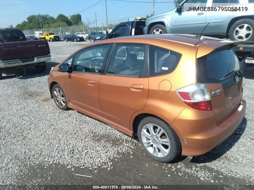 JHMGE88679S058419 2009 Honda Fit Sport