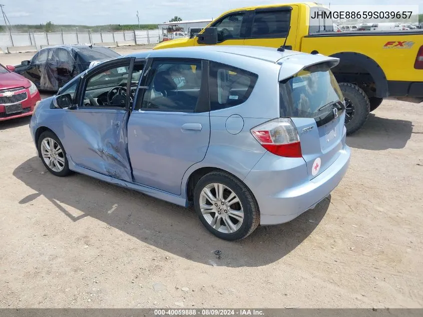 JHMGE88659S039657 2009 Honda Fit Sport