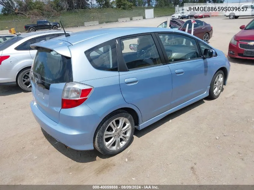 2009 Honda Fit Sport VIN: JHMGE88659S039657 Lot: 40059888